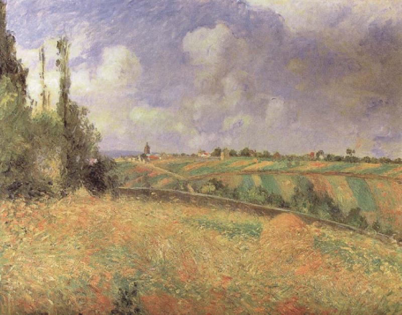 Camille Pissarro Rye Fields at Pontoise oil painting picture